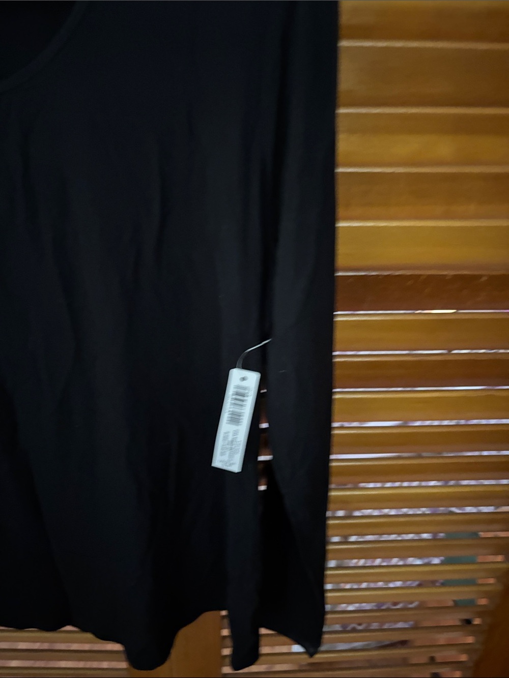Soma Black Long-Sleeve Scoop Neck Top - Picture 4 of 4